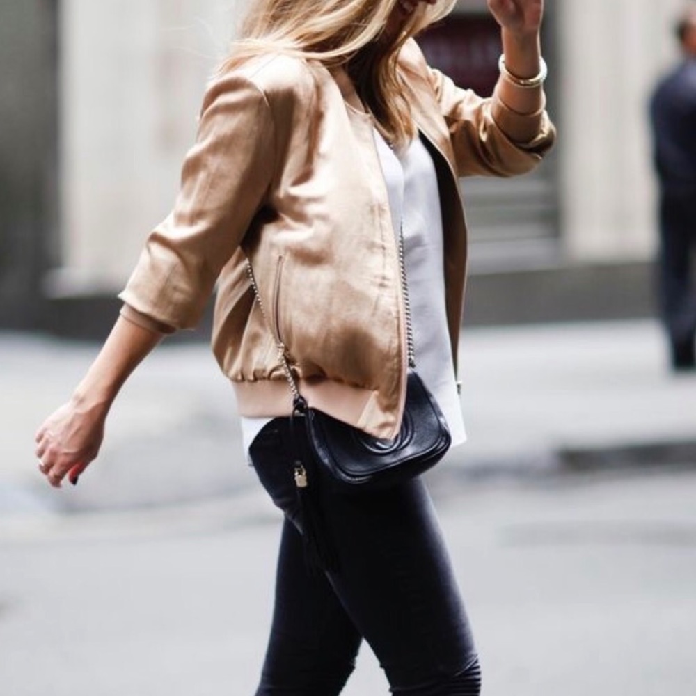 Gold Bomber Jacket - image 1